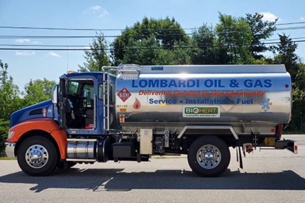 Lombardi Energy heating oil delivery truck